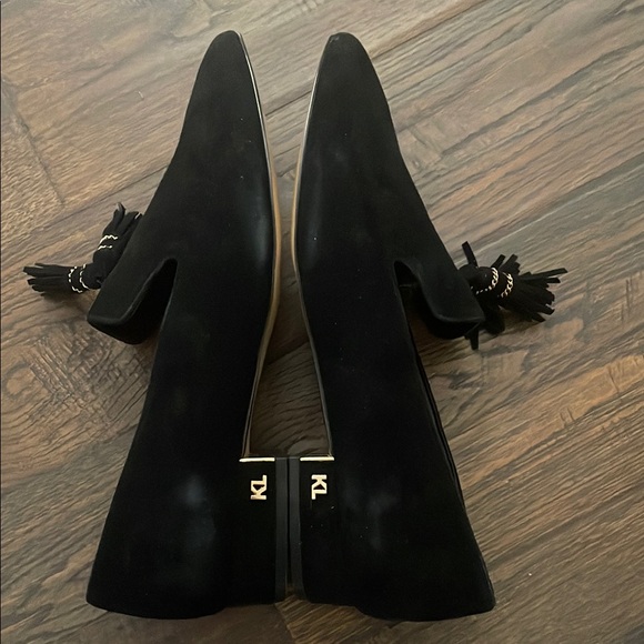 Karl Lagerfeld Black Tassel Loafers - Picture 5 of 7